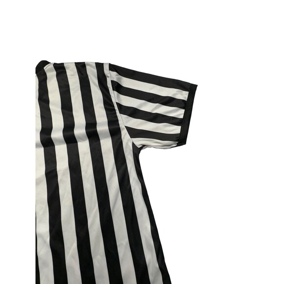 Referee‎ Shirt Unisex Large  Black & White Striped - Picture 9 of 9